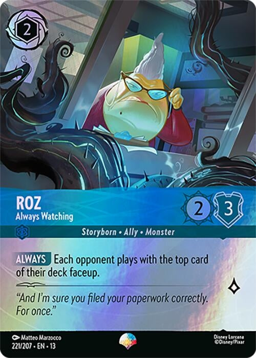 Image for Roz - Always Watching (Epic) (221/207) (Attack of the Vine!) (13) - Disney Lorcana