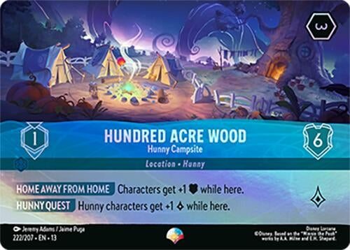 Image for Hundred Acre Wood - Hunny Campsite (Epic) (222/207) (Attack of the Vine!) (13) - Disney Lorcana