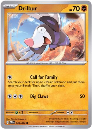 Drilbur (046/084) (ME05: Pitch Black) (ME05)
