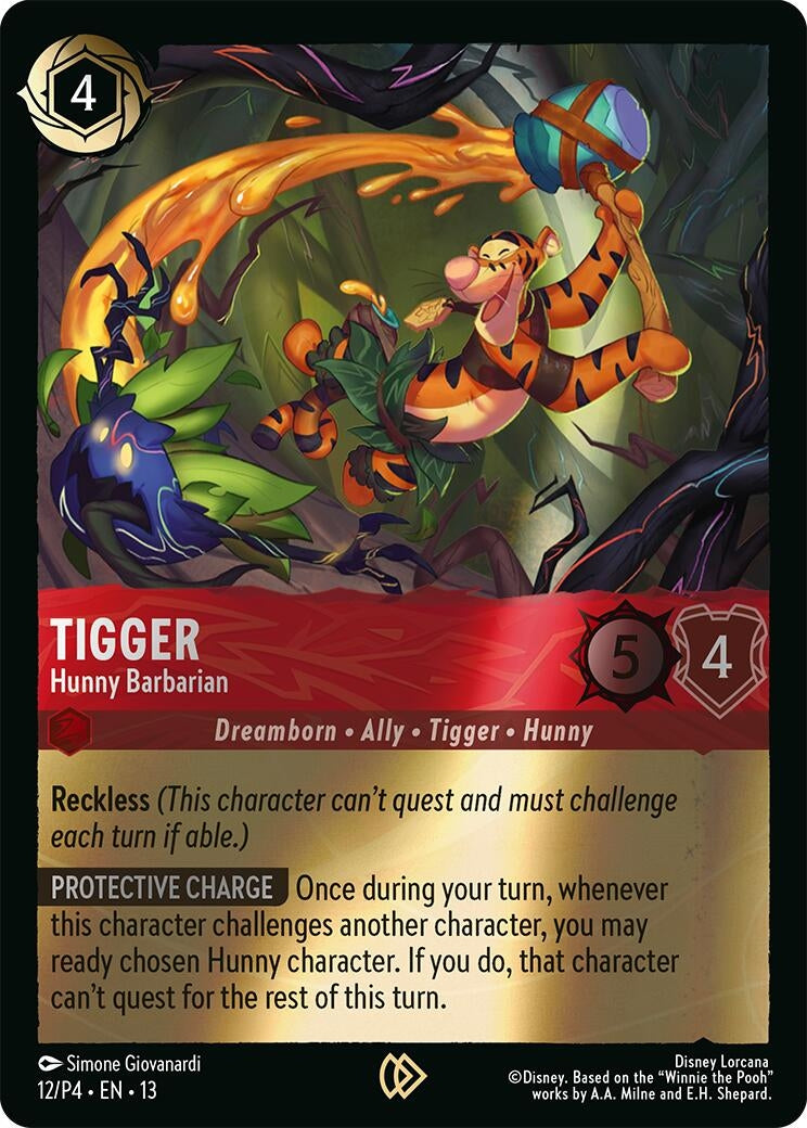 Image for Tigger - Hunny Barbarian (12) (Disney Lorcana Promo Cards) (DLPC) - Disney Lorcana
