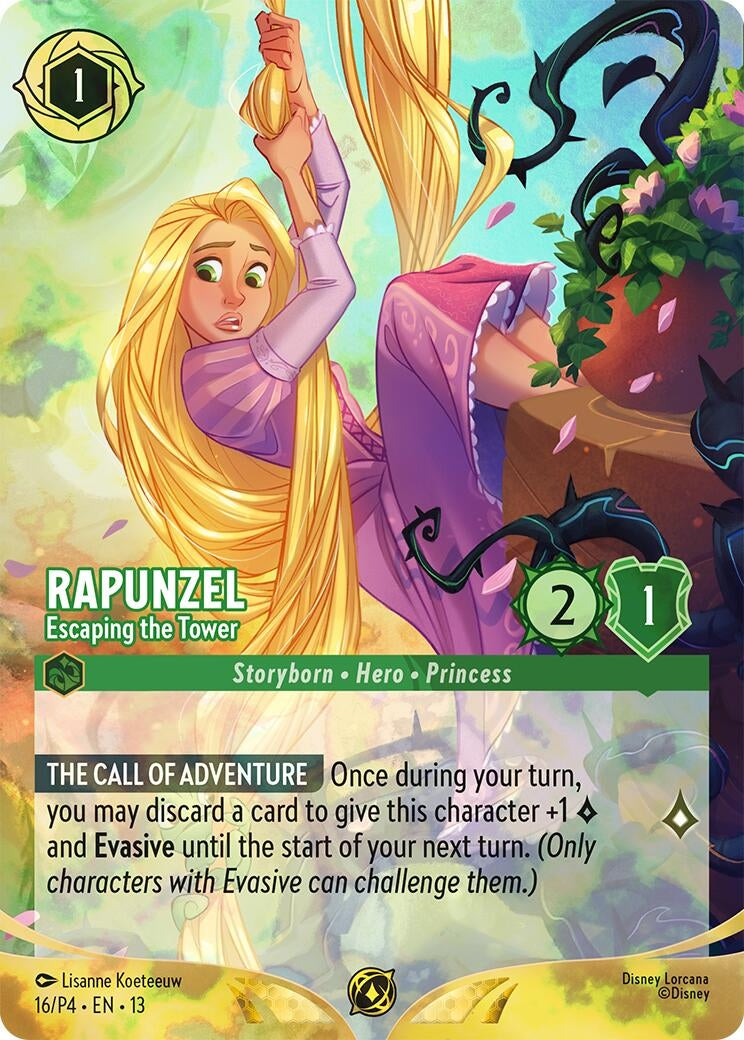 Image for Rapunzel - Escaping the Tower (Store Championship) (16) (Disney Lorcana Promo Cards) (DLPC) - Disney Lorcana