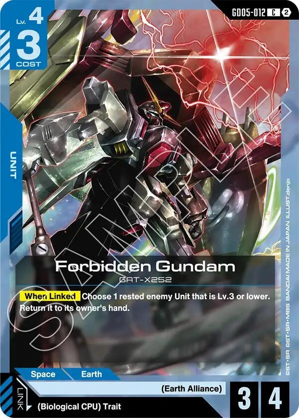 Image for Forbidden Gundam (GD05-012) (Freedom Ascension) (GD05) - Gundam Card Game