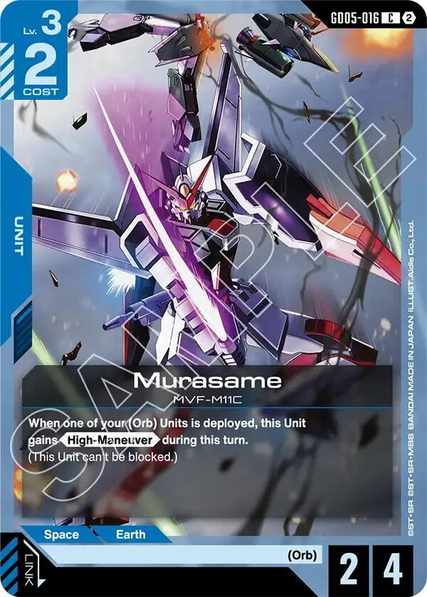 Image for Murasame (GD05-016) (Freedom Ascension) (GD05) - Gundam Card Game
