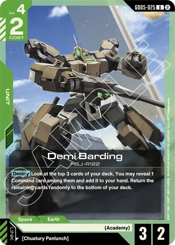 Image for Demi Barding (GD05-025) (Freedom Ascension) (GD05) - Gundam Card Game