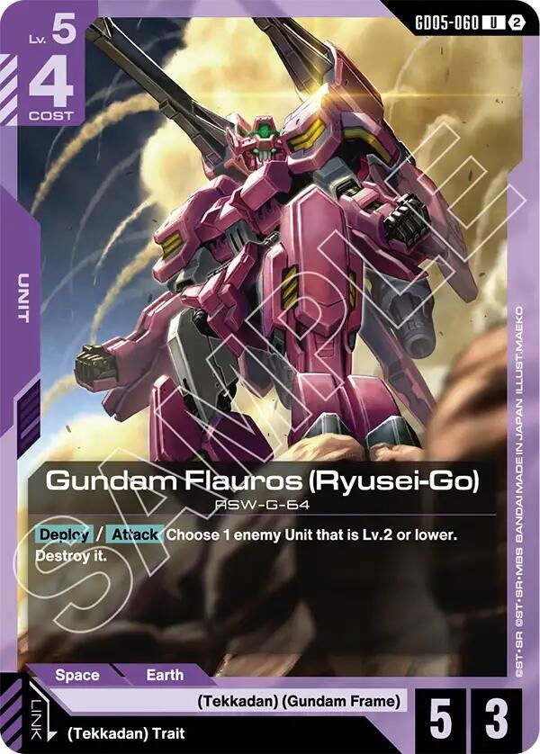 Image for Gundam Flauros (Ryusei-Go) (GD05-060) (Freedom Ascension) (GD05) - Gundam Card Game