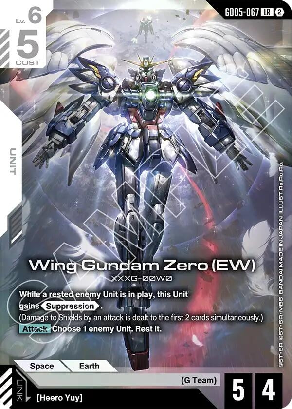 Image for Wing Gundam Zero (EW) (GD05-067) (Freedom Ascension) (GD05) - Gundam Card Game
