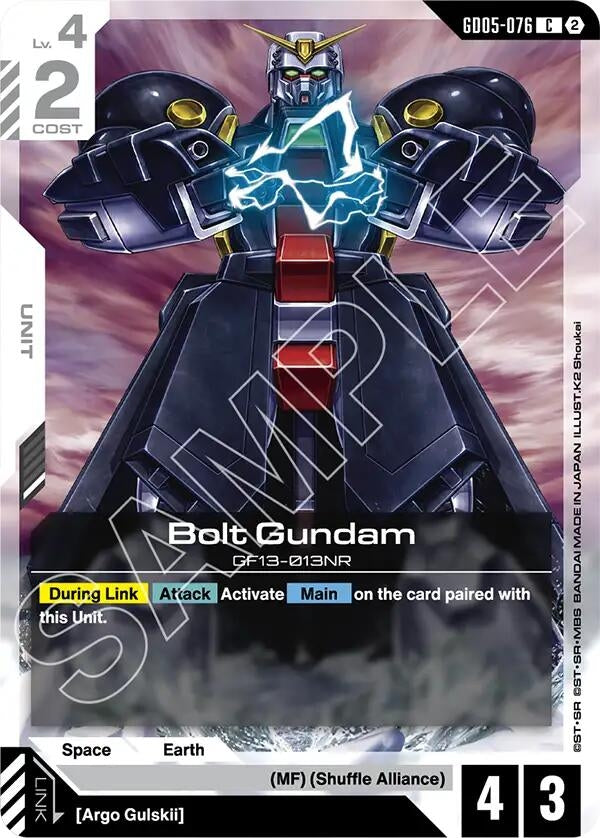 Image for Bolt Gundam (GD05-076) (Freedom Ascension) (GD05) - Gundam Card Game