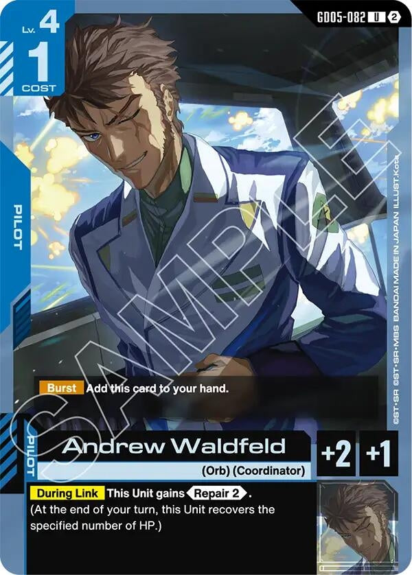 Image for Andrew Waldfeld (GD05-082) (Freedom Ascension) (GD05) - Gundam Card Game