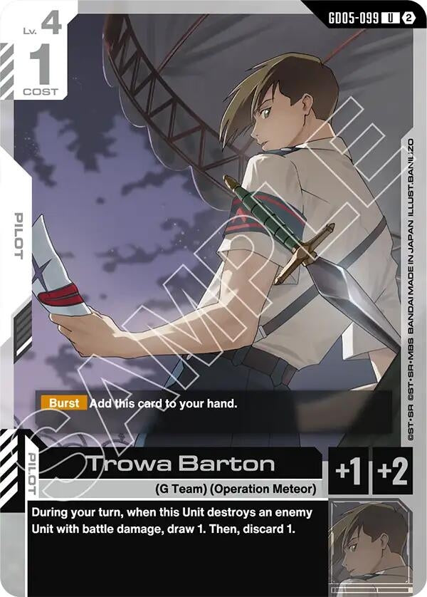 Image for Trowa Barton (GD05-099) (Freedom Ascension) (GD05) - Gundam Card Game
