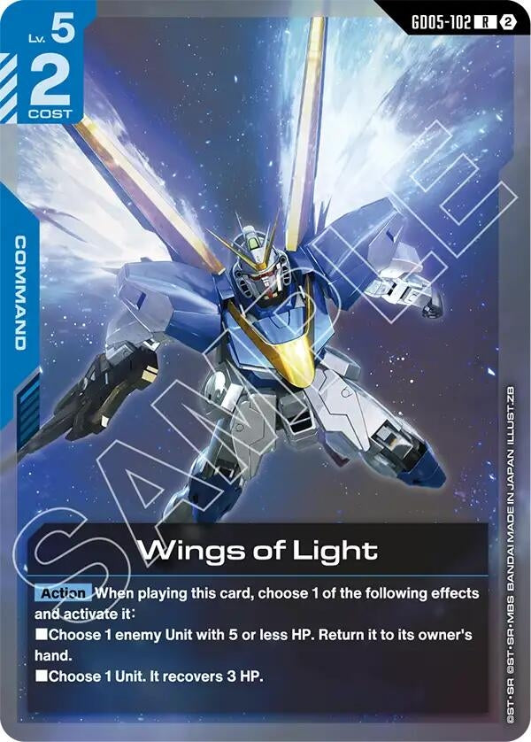 Image for Wings of Light (GD05-102) (Freedom Ascension) (GD05) - Gundam Card Game
