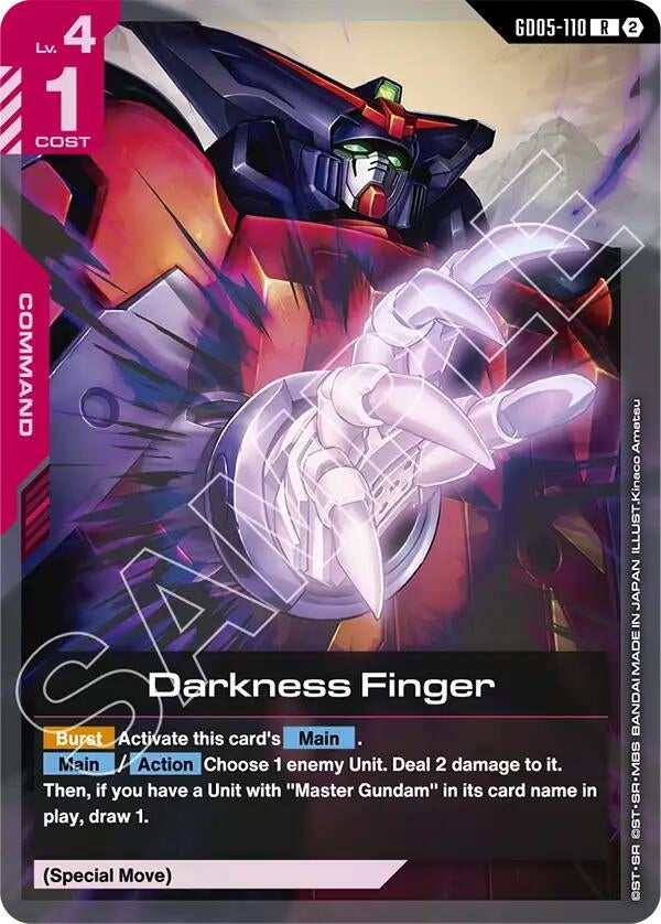 Image for Darkness Finger (GD05-110) (Freedom Ascension) (GD05) - Gundam Card Game