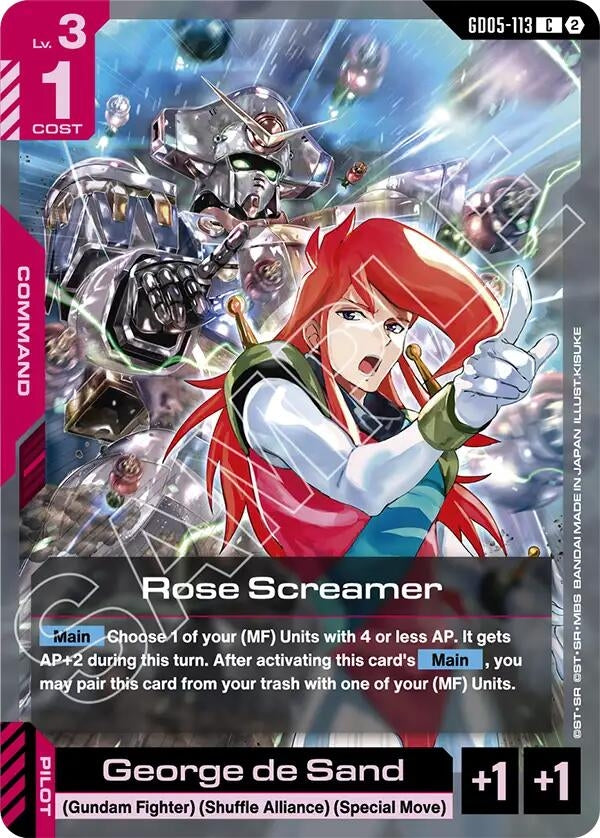 Image for Rose Screamer (GD05-113) (Freedom Ascension) (GD05) - Gundam Card Game