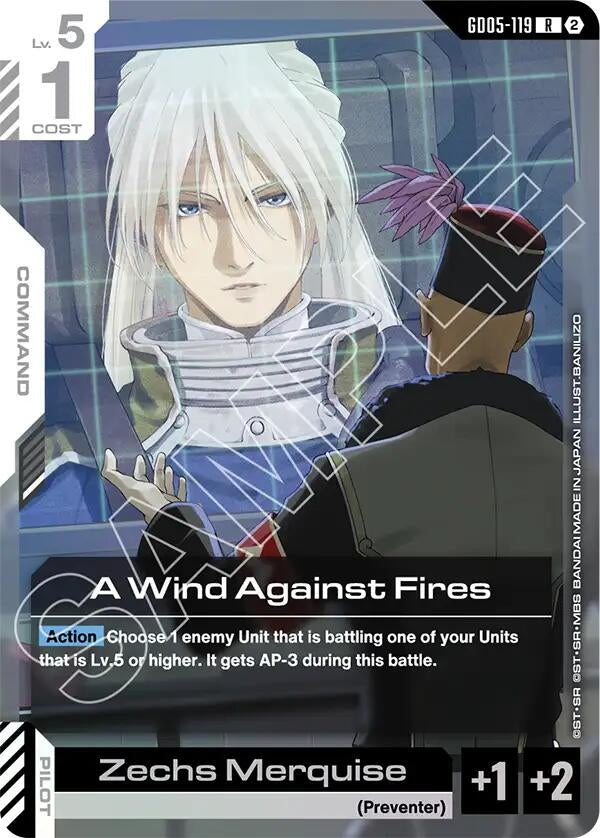 Image for A Wind Against Fires (GD05-119) (Freedom Ascension) (GD05) - Gundam Card Game