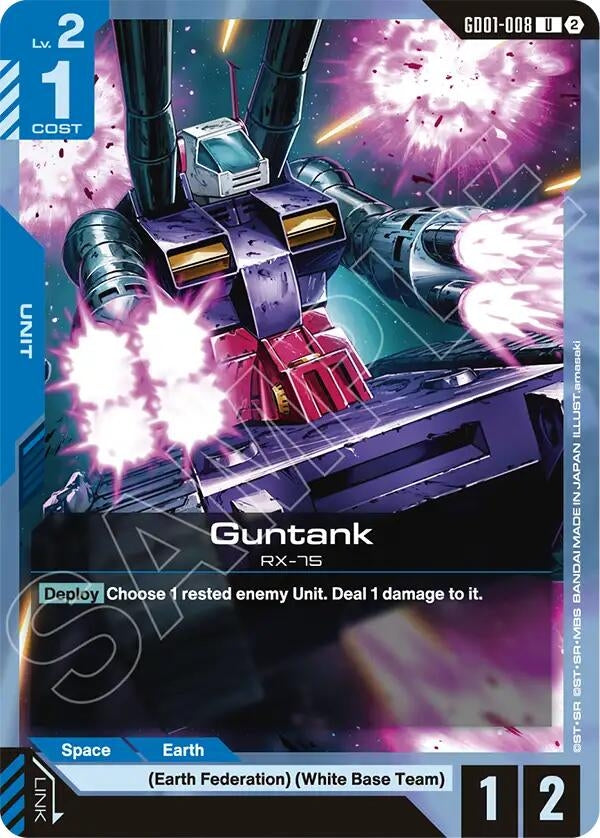 Image for Guntank (GD01-008) (Deck Build Box Freedom Ascension) (SC01) - Gundam Card Game