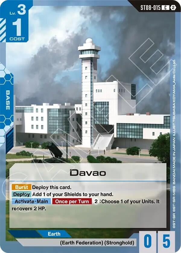 Image for Davao (ST08-015) (Deck Build Box Freedom Ascension) (SC01) - Gundam Card Game