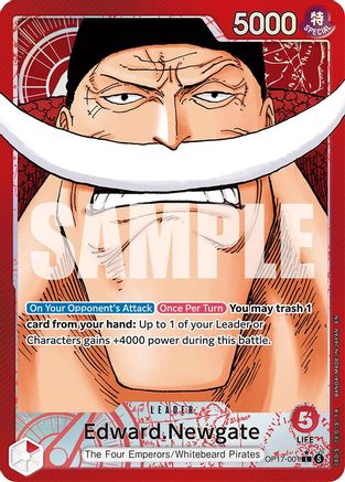 Edward.Newgate (001) (Alternate Art) (OP17-001) (The World's Strongest Warriors) (OP17) - PokeBox USA