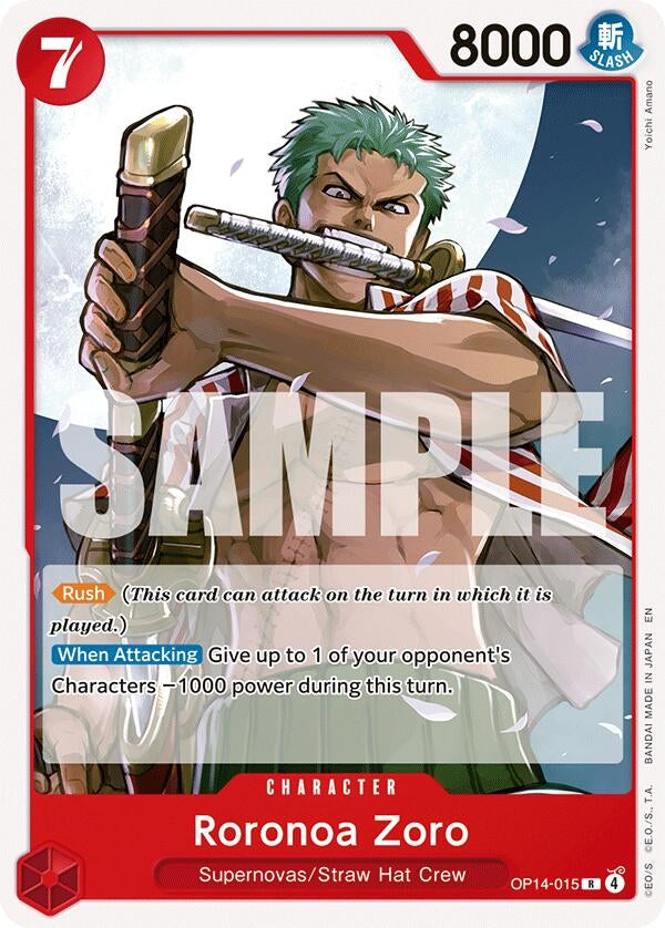 Image for Roronoa Zoro (OP14-015) (Starter Deck 31: RED Monkey.D.Luffy) (ST-31) - One Piece Card Game