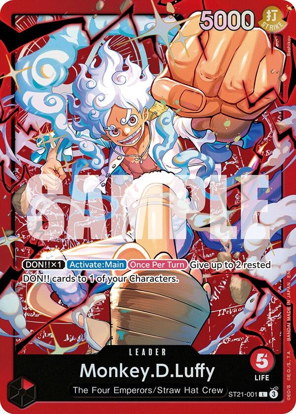Image for Monkey.D.Luffy (ST21-001) (ST21-001) (Starter Deck 31: RED Monkey.D.Luffy) (ST-31) - One Piece Card Game