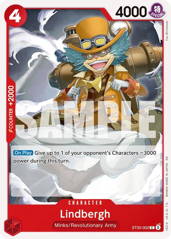 Image for Lindbergh (ST35-002) (Starter Deck 35: RED/BLACK Sabo) (ST-35) - One Piece Card Game