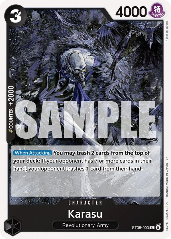 Image for Karasu (ST35-003) (Starter Deck 35: RED/BLACK Sabo) (ST-35) - One Piece Card Game