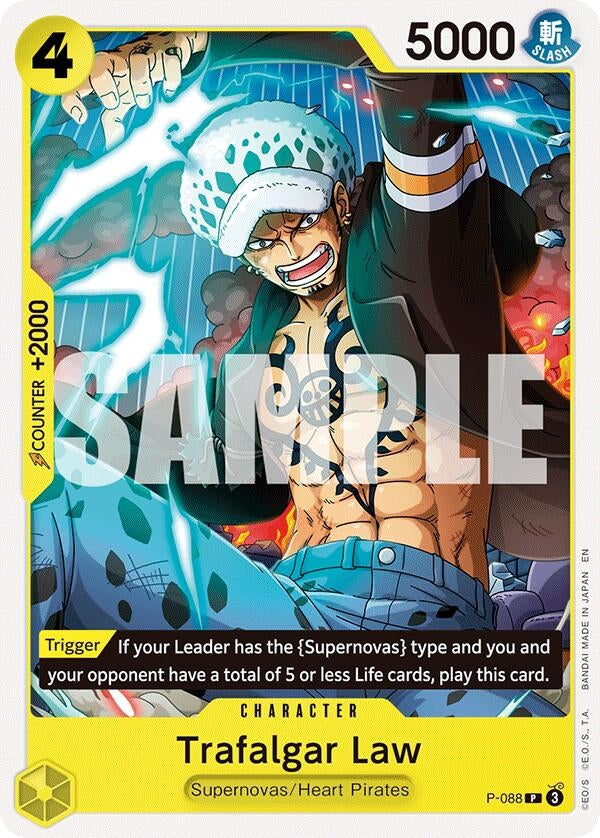 Image for Trafalgar Law (P-088) (Starter Deck 36: YELLOW Eustass”Captain”Kid) (ST-36) - One Piece Card Game