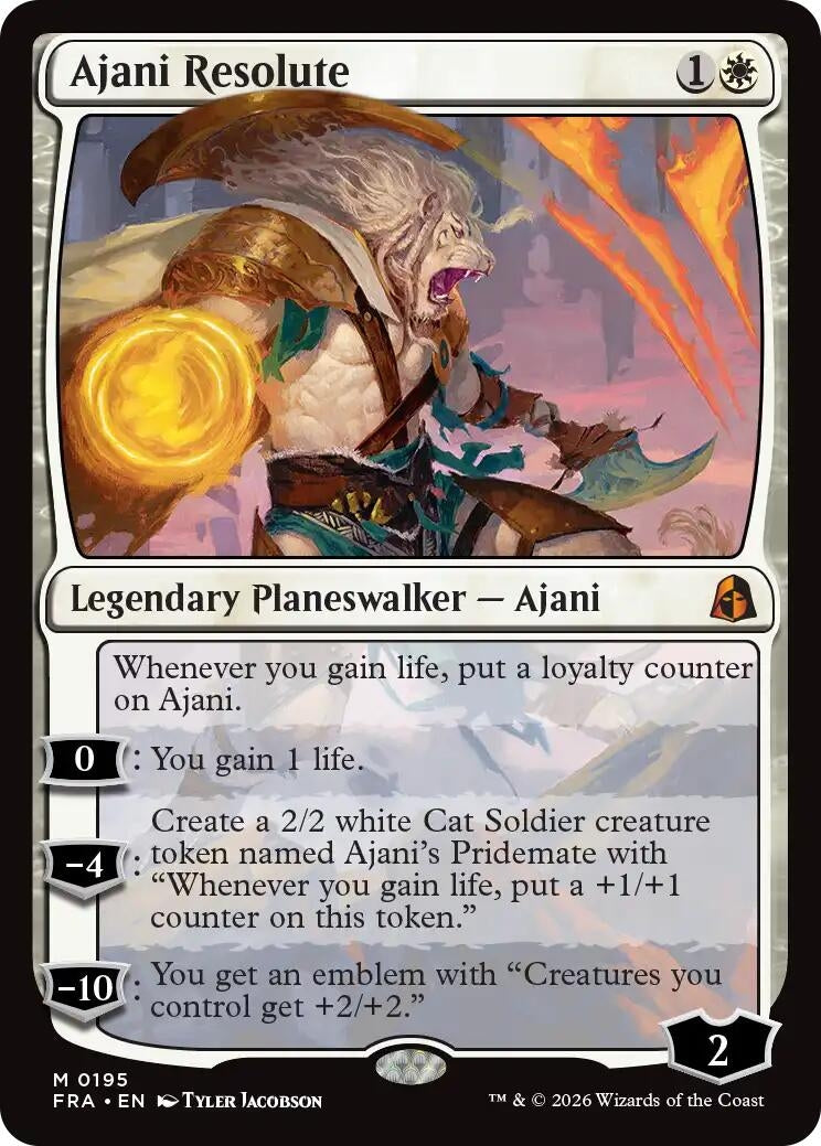 Image for Ajani Resolute (195) (Reality Fracture) (FRA) - Magic: The Gathering