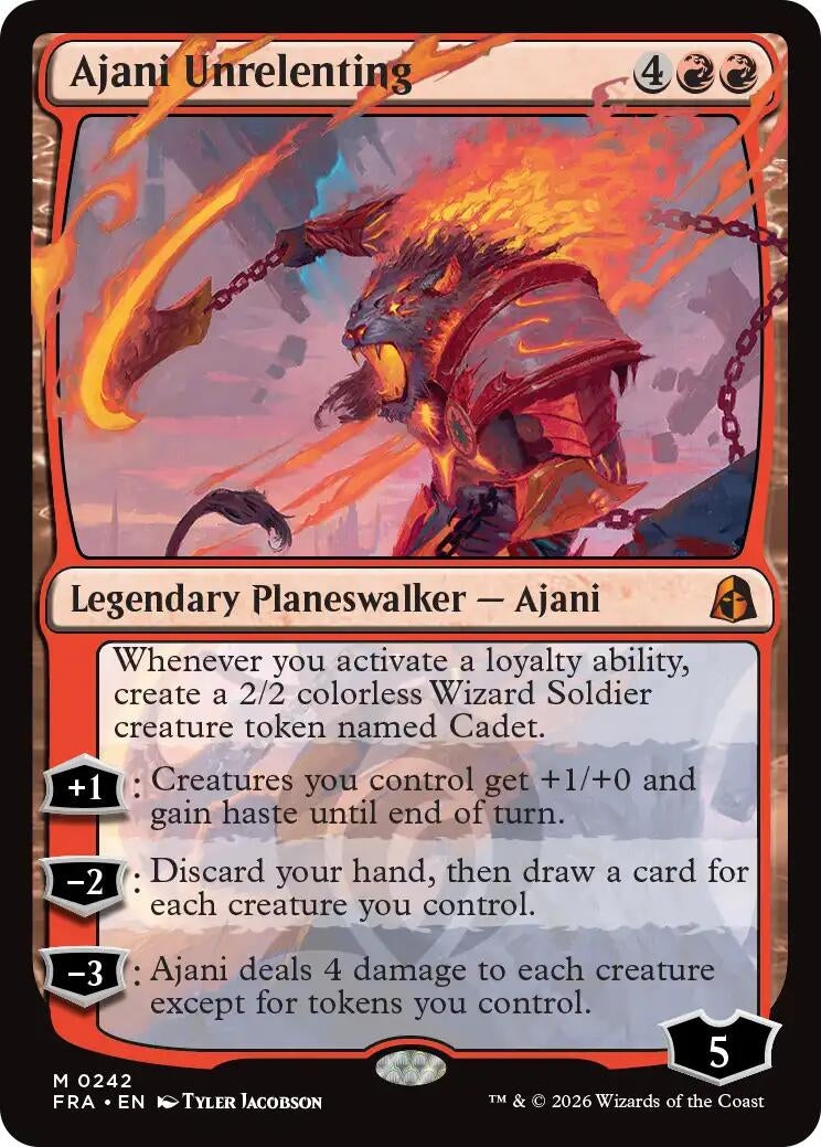 Image for Ajani Unrelenting (242) (Reality Fracture) (FRA) - Magic: The Gathering
