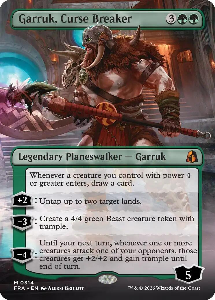 Image for Garruk, Curse Breaker (Borderless) (314) (Reality Fracture) (FRA) - Magic: The Gathering