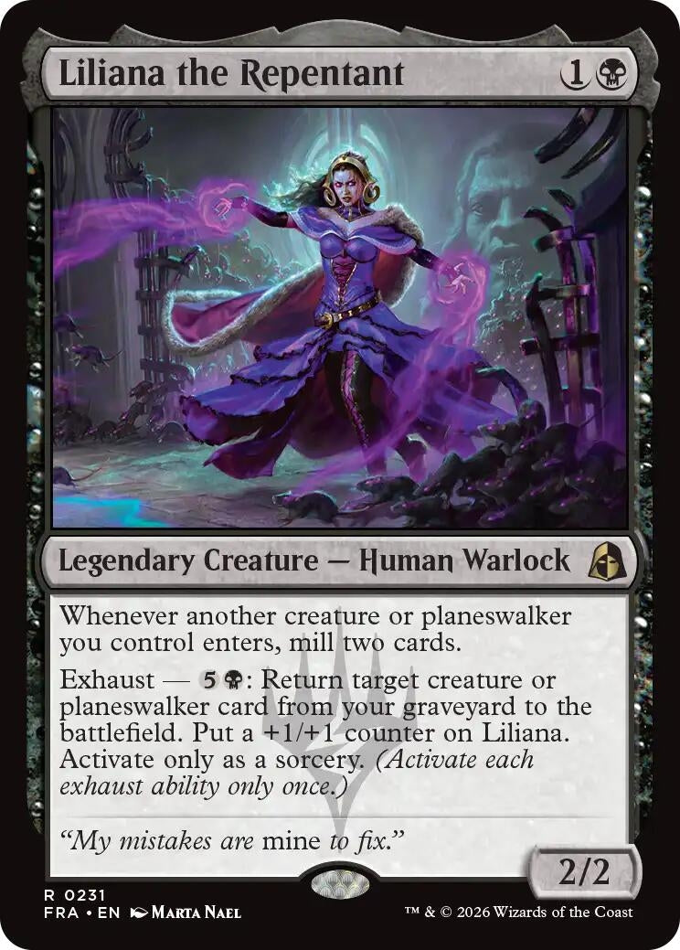 Image for Liliana the Repentant (231) (Reality Fracture) (FRA) - Magic: The Gathering