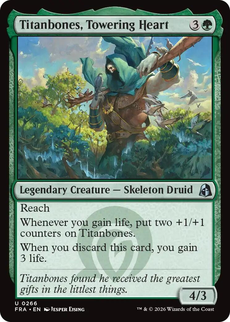 Image for Titanbones, Towering Heart (266) (Reality Fracture) (FRA) - Magic: The Gathering