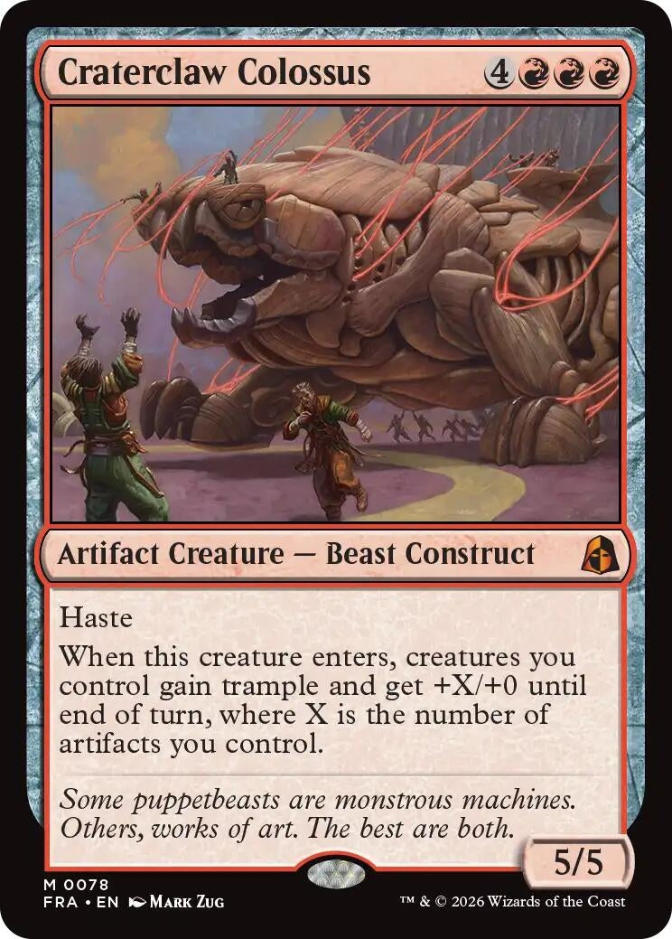 Image for Craterclaw Colossus (78) (Reality Fracture) (FRA) - Magic: The Gathering