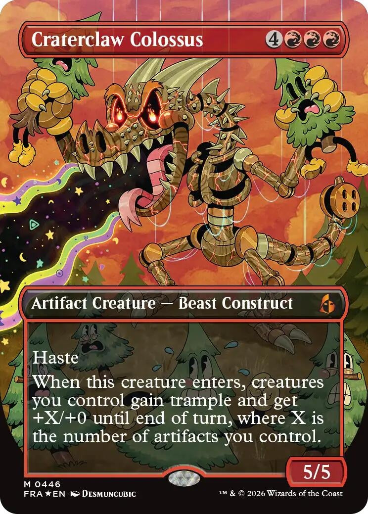 Image for Craterclaw Colossus (Borderless) (0446) (446) (Reality Fracture) (FRA) - Magic: The Gathering