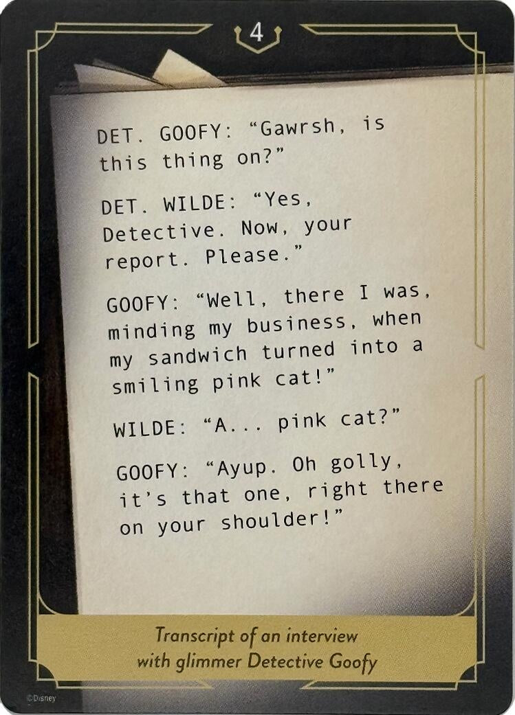 Image for Whispers in the Well Case File Cards (4 of 18) (Whispers in the Well) (10) - Disney Lorcana