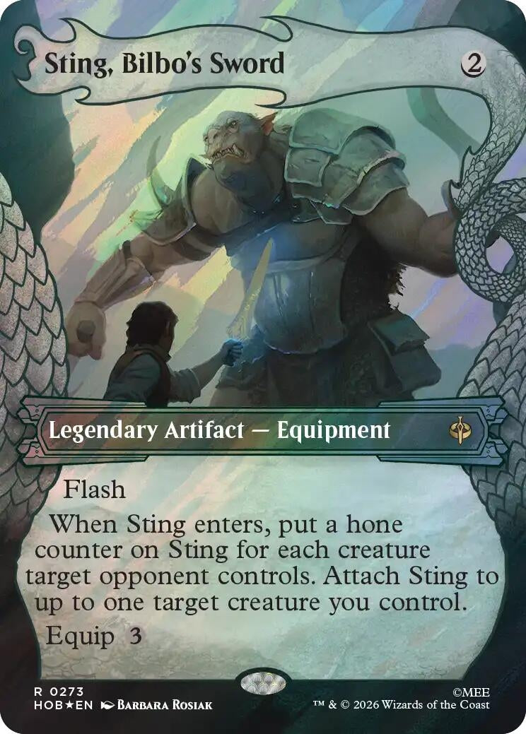Image for Sting, Bilbo's Sword (Showcase) (Surge Foil) (273) (The Hobbit) (HOB) - Magic: The Gathering
