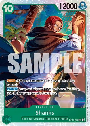 Shanks (022) (OP17-022) (The World's Strongest Warriors) (OP17) - PokeBox USA