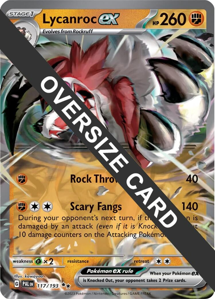 Image for Lycanroc ex (117/193) (Jumbo Cards) (PR) - Pokemon