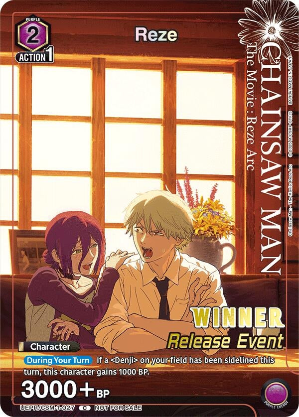 Image for Reze (Release Event Winner) (UEPR/CSM-1-027) (UE22BT: CHAINSAW MAN Release Event) (UE22BT_RE) - Union Arena
