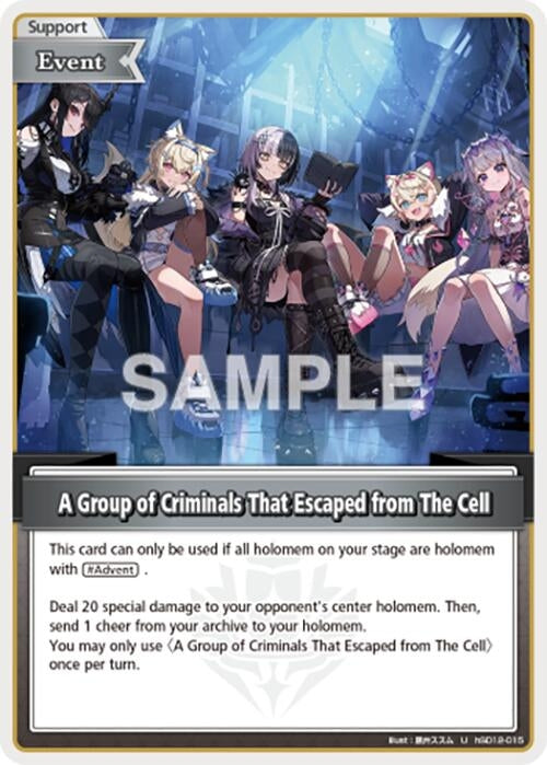 Image for A Group of Criminals That Escaped from The Cell (U) (hSD12-015) (SD12: Start Deck: Oshi Advent) (SD012E) - Hololive