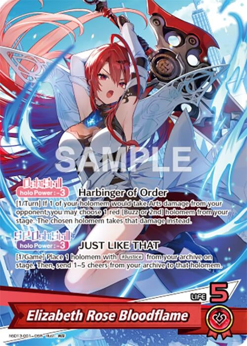 Image for Elizabeth Rose Bloodflame (OSR) (hSD13-001) (SD13: Start Deck: Oshi Justice) (SD013E) - Hololive