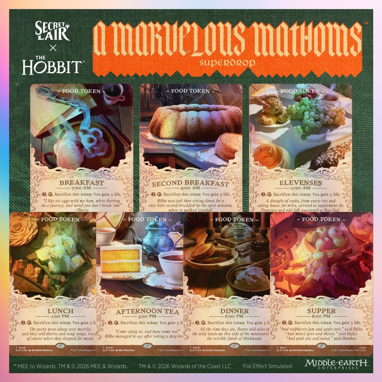 Image for Secret Lair Drop: Secret Lair x The Hobbit: Second Breakfast and Beyond - Traditional Foil Edition - Magic: The Gathering