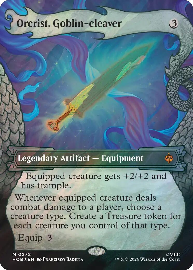 Image for Orcrist, Goblin-cleaver (Showcase) (Surge Foil) (272) (The Hobbit) (HOB) - Magic: The Gathering