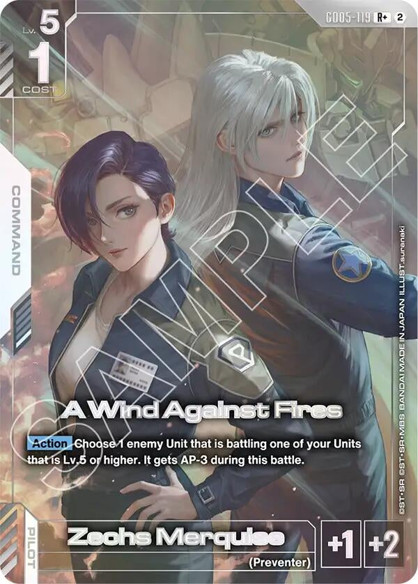 Image for A Wind Against Fires (R+) (GD05-119) (Freedom Ascension) (GD05) - Gundam Card Game
