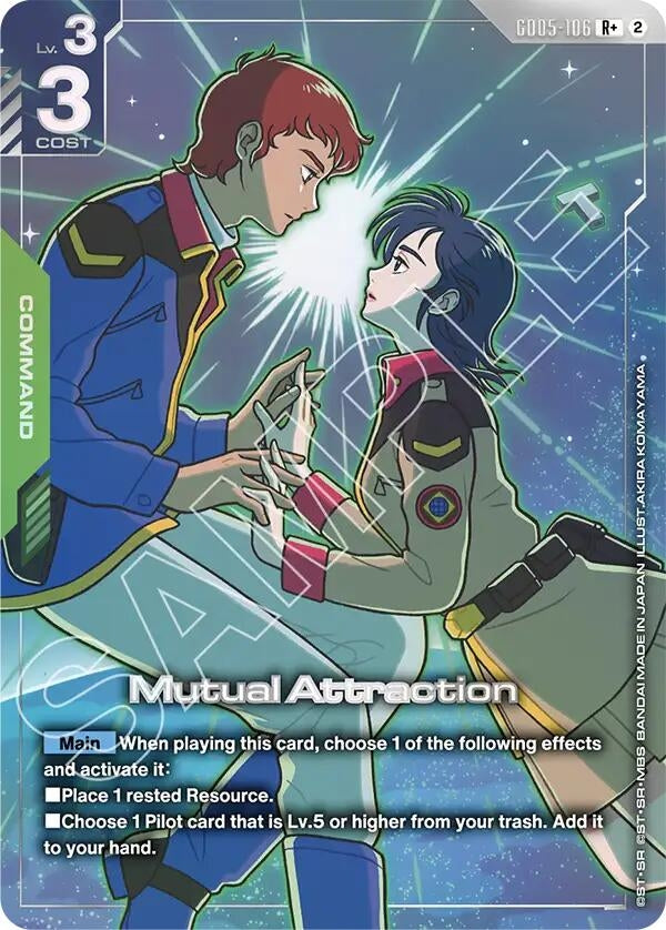 Image for Mutual Attraction (R+) (GD05-106) (Freedom Ascension) (GD05) - Gundam Card Game