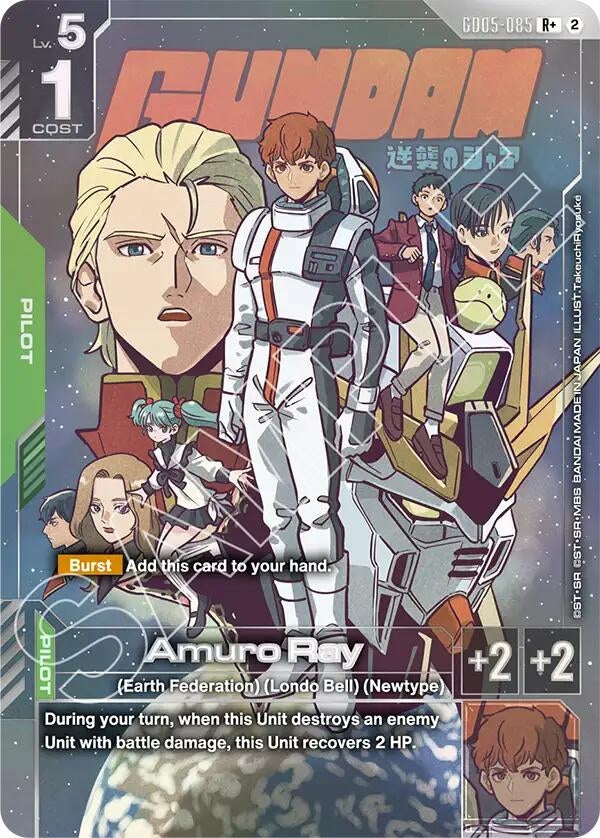 Image for Amuro Ray (R+) (GD05-085) (Freedom Ascension) (GD05) - Gundam Card Game