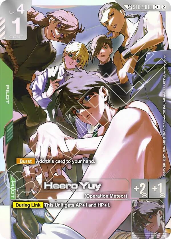 Image for Heero Yuy (C+) (SP) (ST02-010) (Freedom Ascension) (GD05) - Gundam Card Game