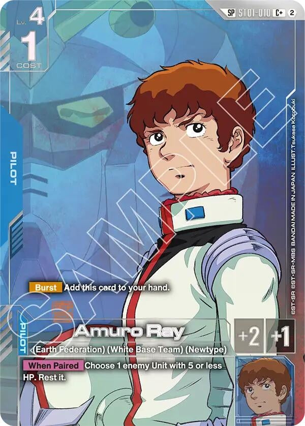 Image for Amuro Ray (C+) (SP) (ST01-010) (Freedom Ascension) (GD05) - Gundam Card Game