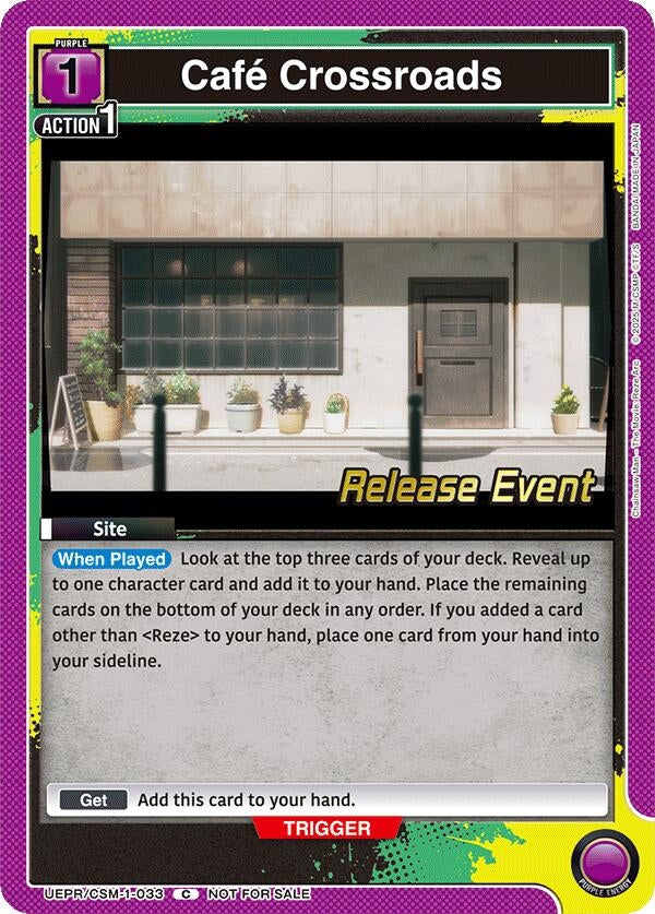 Image for Cafe Crossroads (UE22BT/CSM-1-033) (UE22BT: CHAINSAW MAN Release Event) (UE22BT_RE) - Union Arena