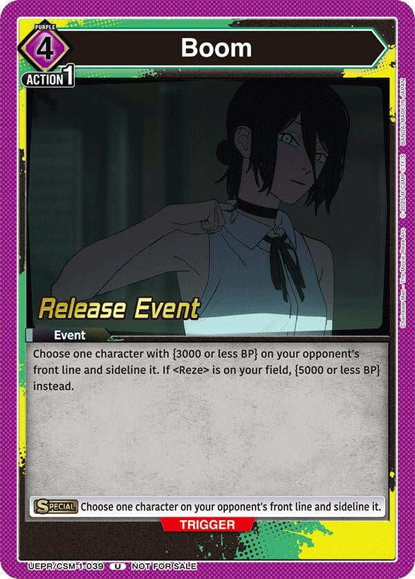 Image for Boom (UE22BT/CSM-1-039) (UE22BT: CHAINSAW MAN Release Event) (UE22BT_RE) - Union Arena