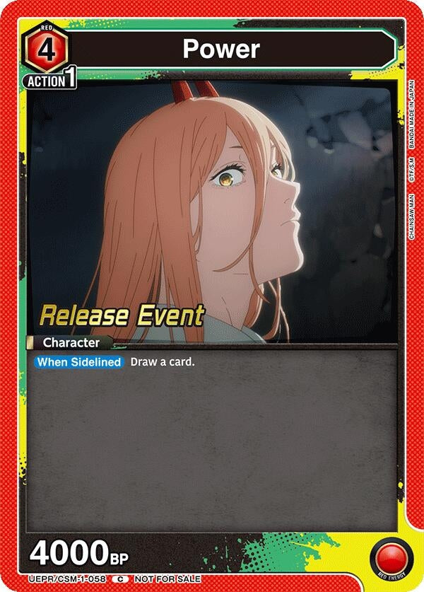Image for Power (058) (UE22BT/CSM-1-058) (UE22BT: CHAINSAW MAN Release Event) (UE22BT_RE) - Union Arena