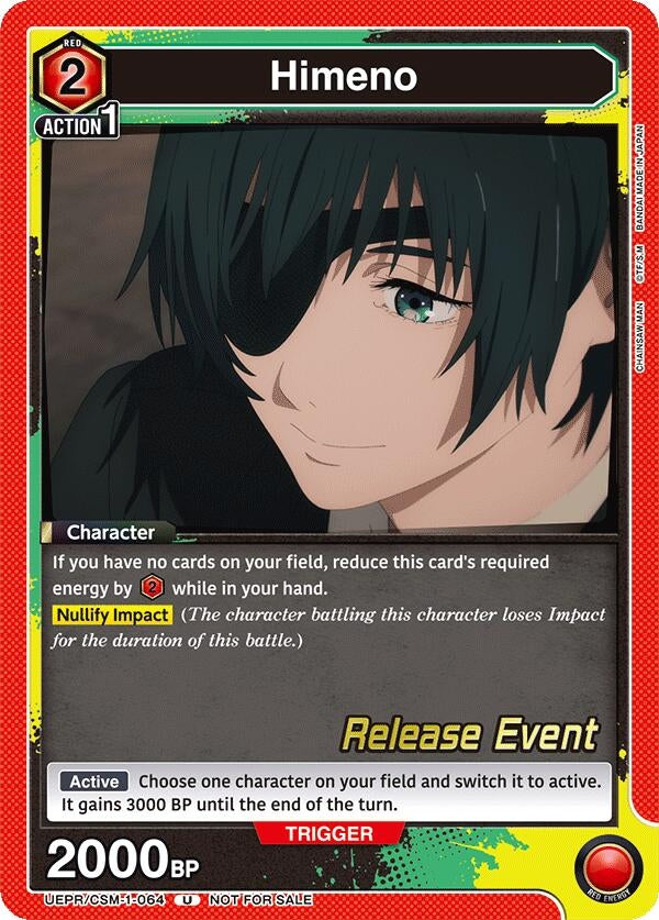 Image for Himeno (064) (UE22BT/CSM-1-064) (UE22BT: CHAINSAW MAN Release Event) (UE22BT_RE) - Union Arena